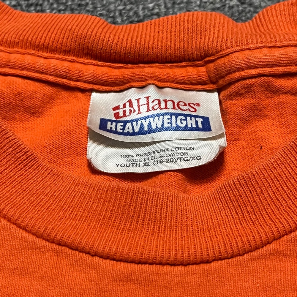 Hanes Orange High Performance Cars Graphic Tee Youth XL 18-20 Y2K‎ Streetwear - Picture 3 of 8